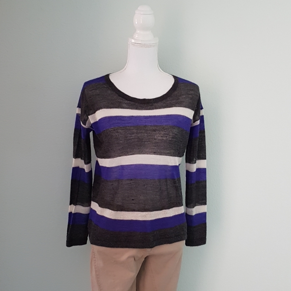 Joie Rosalie striped sheer sweater - Picture 2 of 8